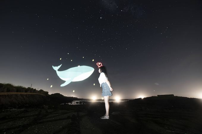 고래가 건네는 하트